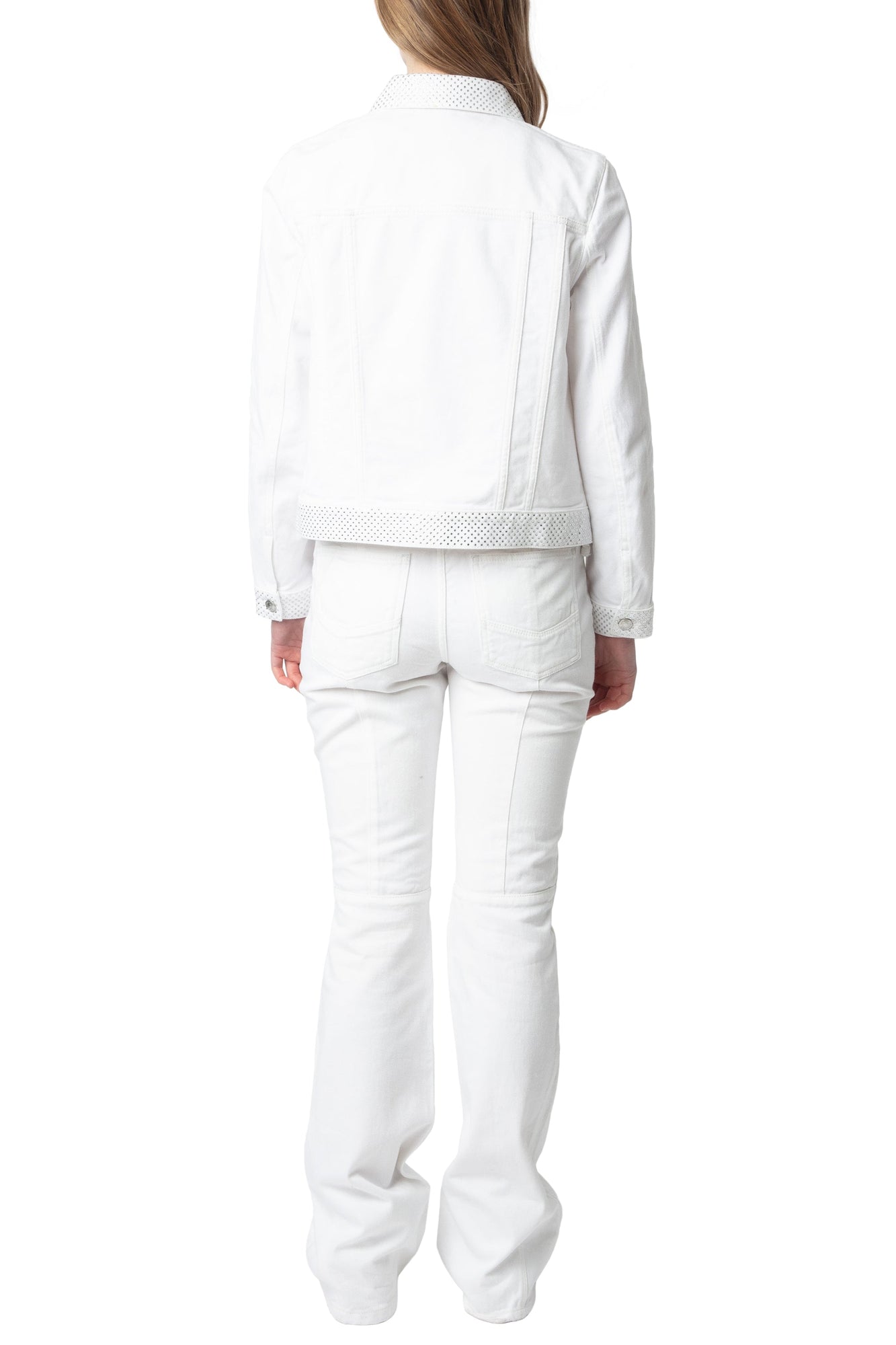 Kioky Denim Eco Strass Jacket | Beige