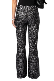 Prevy Sequins Pants | Black