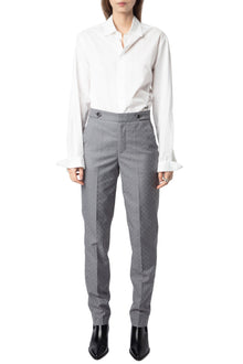 Panny Tailleur Strass Pants | Heather Grey