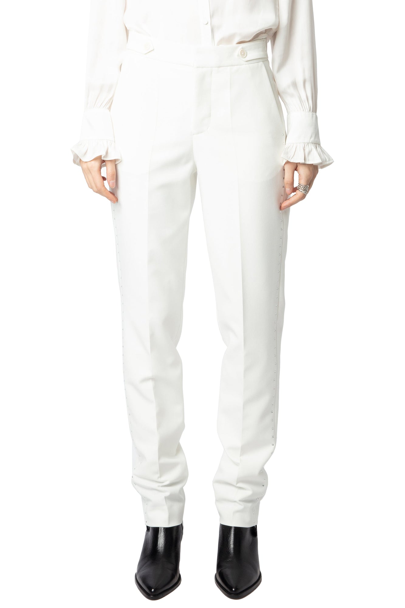 Panny Strass Dots Pants | Beige