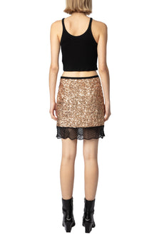 Justicias Sequins Skirt | Gold