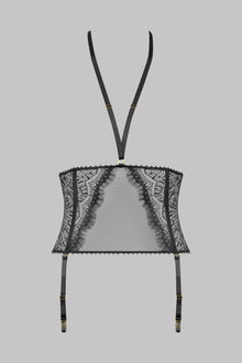 Waist Cinched With Suspenders - Accroche Coeur | Black