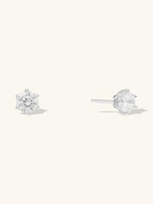 Brilliant 3mm Stud Earrings | 5A Grade Cubic Zirconia | Silver Rhodium Plated Brass