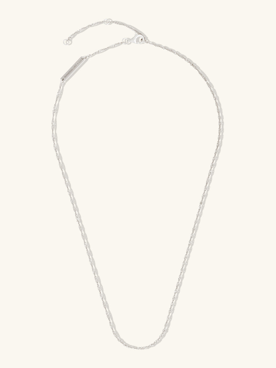 Sterling Twist Chain Necklace | 925 Sterling Silver