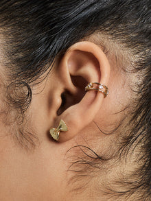 Bow Tie Pasta Stud Earrings | 14K Gold Plated Brass