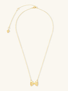 Bow Tie Pasta Necklace | 14K Gold Plated Brass