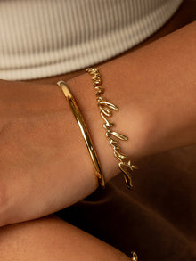 Wanderlust Bangle | 14K Gold Plated Brass