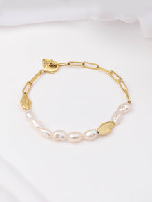 Kindred Pearl Bracelet | Beaded Pearl | 14K Gold Plated Brass