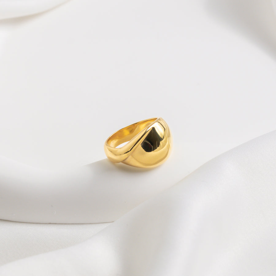 Flow Dome Ring | 14K Gold Vermeil