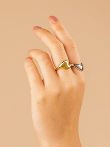 Wave Dome Ring | 14K Gold Vermeil