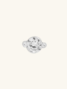 Diamante Barbell Earring | 5A Grade Cubic Zirconia | Silver Plated Brass