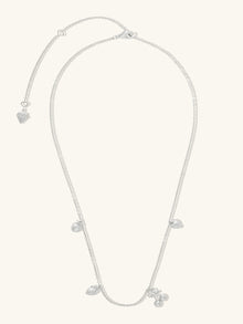 Fruit Party Charms Necklace | Silver Rhodium Plated Brass