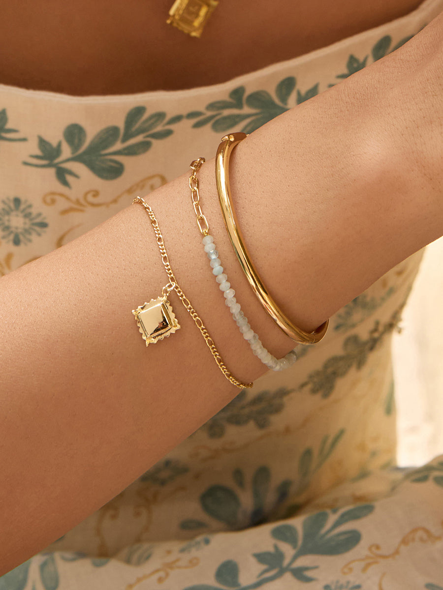 Ravioli Bracelet | 14K Gold Plated Brass