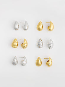 Teardrop Constellation 20mm Stud Earrings | 5A Grade Cubic Zirconia | Silver Rhodium Plated Brass