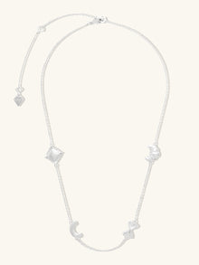 Food Party Charms Necklace | 5A Grade Cubic Zirconia | 14K Gold Plated Brass