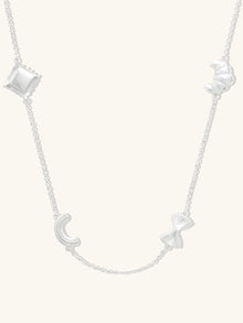Food Party Charms Necklace | 5A Grade Cubic Zirconia | 14K Gold Plated Brass