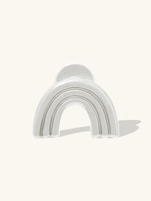 Rainbow Flat Back Earring | Silver Rhodium Plated Brass