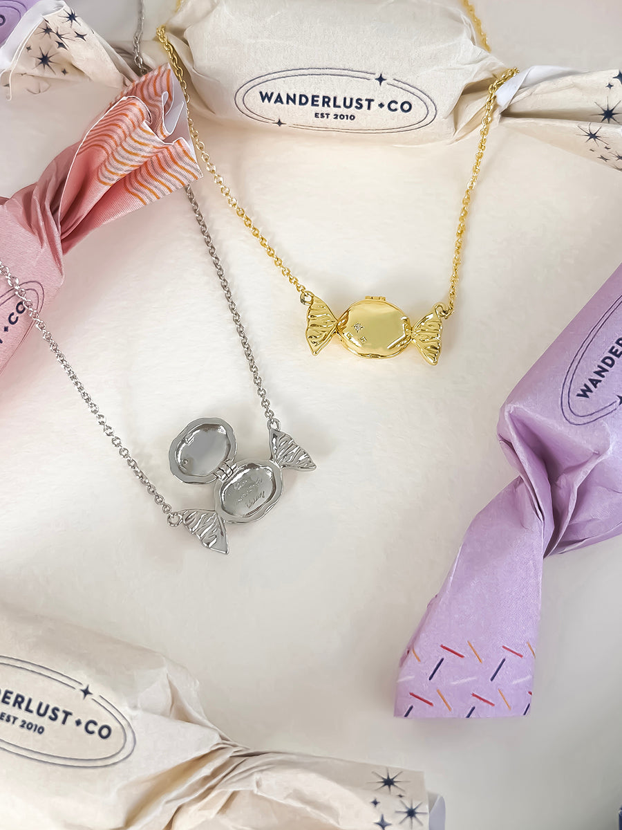 Sweetest Thing Locket Necklace | 5A Grade Cubic Zirconia | 14K Gold Plated Brass