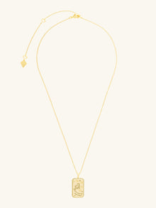 Lion Heart Necklace | 5A Grade Cubic Zirconia | 14K Gold Plated Brass