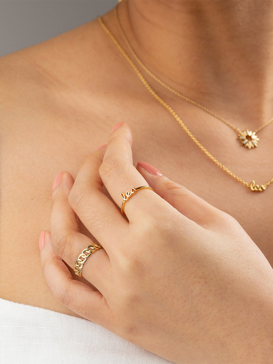 Leo Ring | 14K Gold Plated Brass
