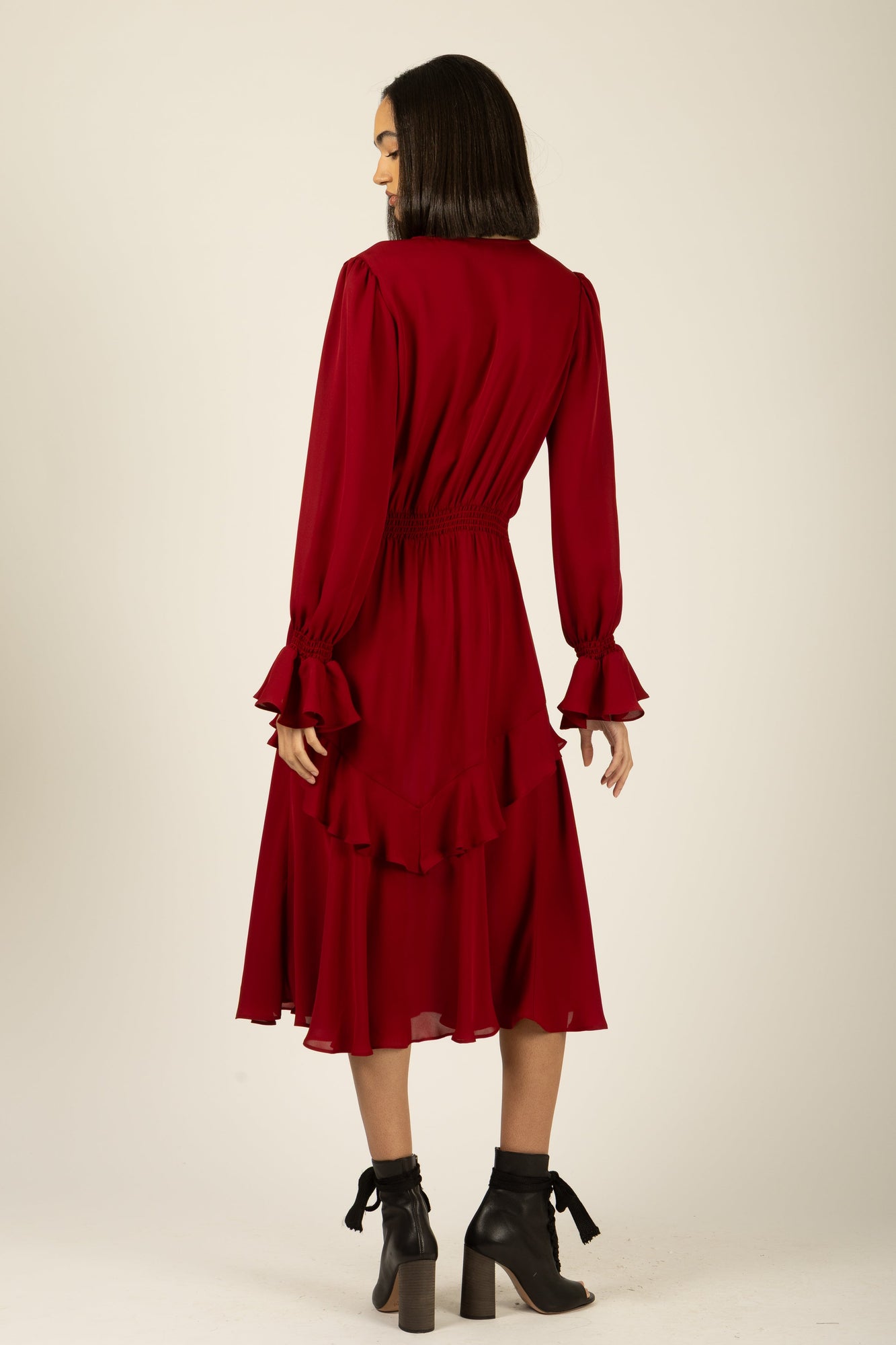 Warby Dress | Crimson Red