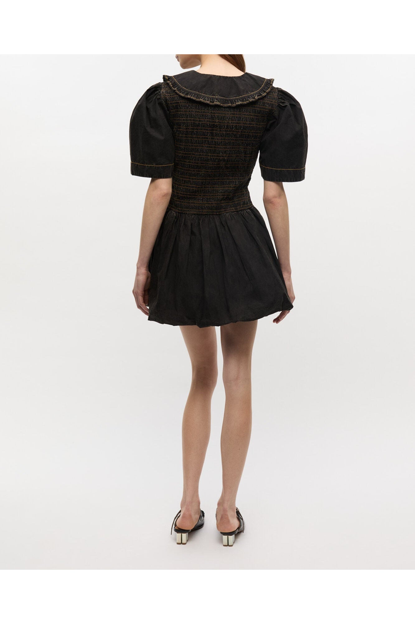 Washed Smock Dress | Black (V2)