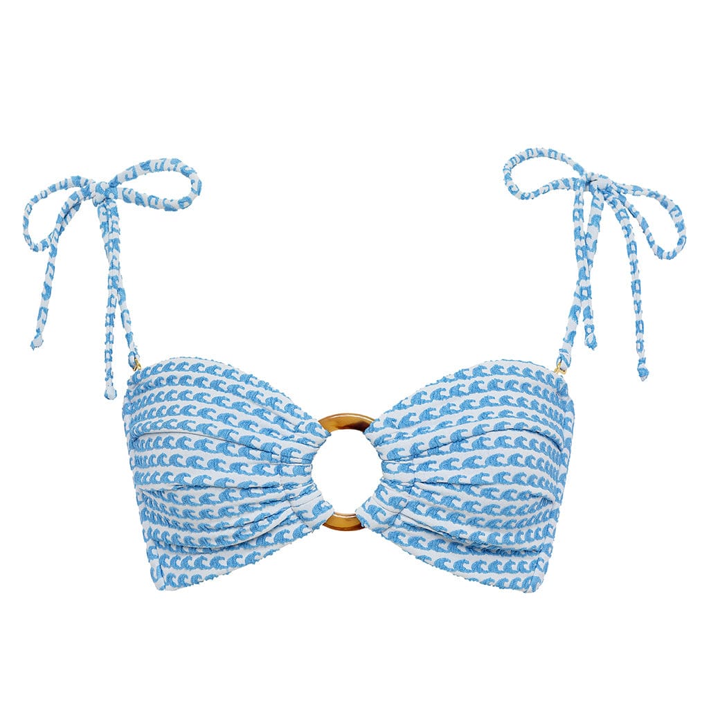 Women | Tori Ties Bandeau Bikini Top | Wave Repeat