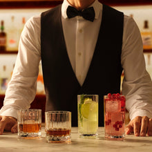 Wayne High Ball Glasses - 8.5 Oz | Clear Crystal | Set of 4