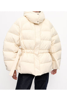 White Tech Oversized Puffer Jacket | Tofu