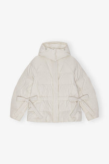 White Tech Oversized Puffer Jacket | Tofu