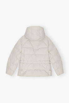 White Tech Oversized Puffer Jacket | Tofu