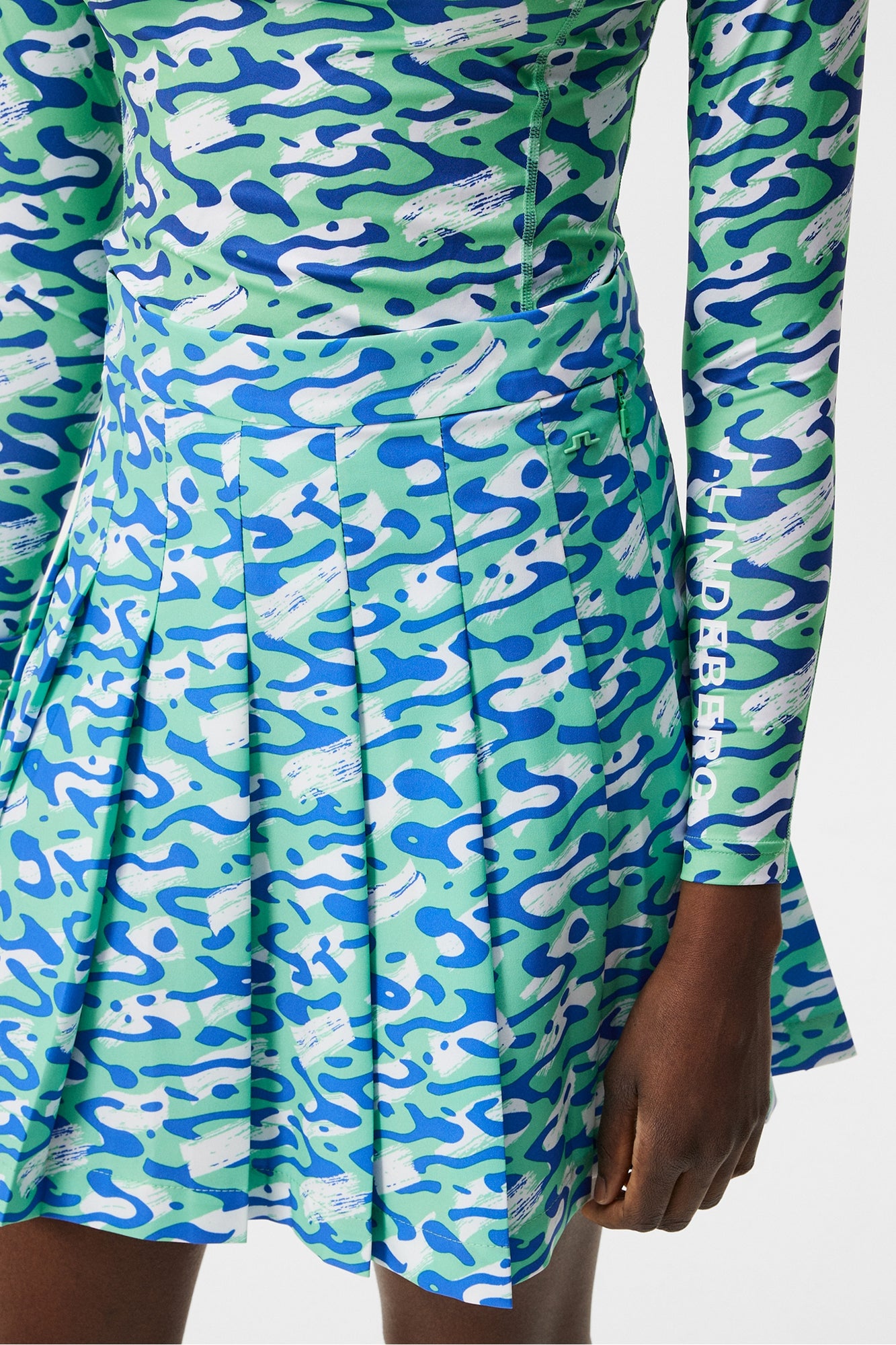 Women | Adina Print Skirt | Caldera Jade Cream