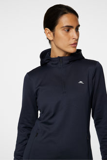 Women | Aerial Quarter Zip Hood | JL Navy