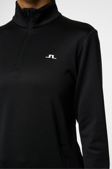 Women | Aerial Quarter Zip Mid Layer | Black
