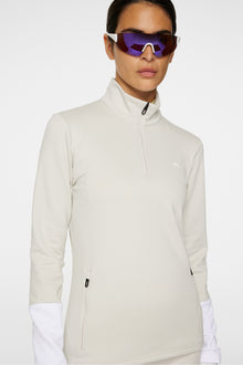 Women | Aerial Quarter Zip Mid Layer | Moonbeam