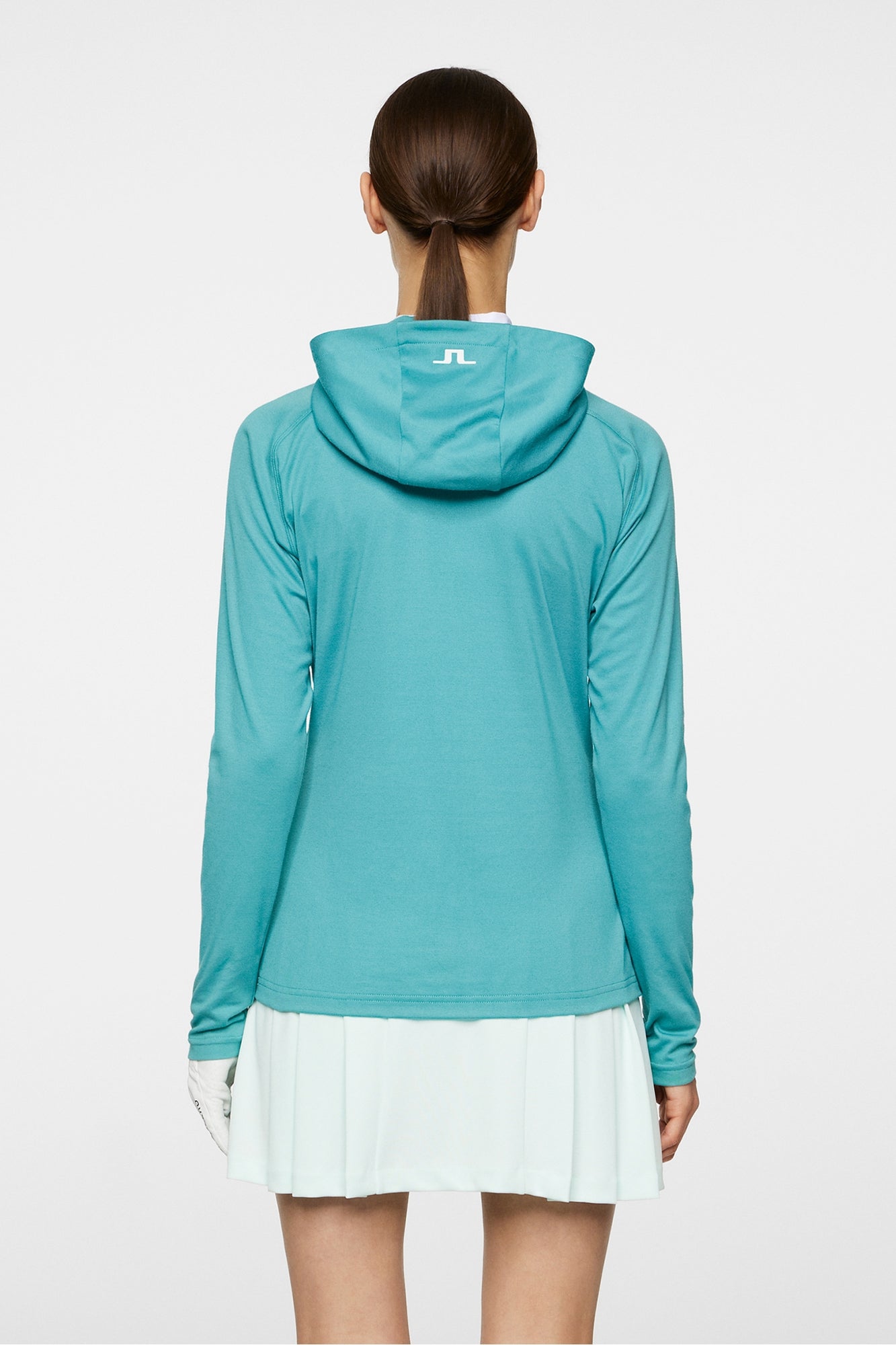 Women | Agnes Quarter Zip Hood | Teal