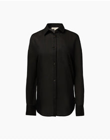 Women | Air Linen Boyfriend Shirt | Black