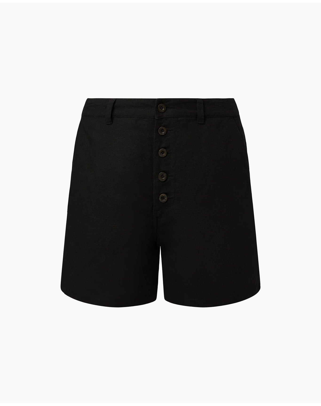 Women | Air Linen Boyfriend Short | Black