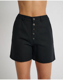 Women | Air Linen Boyfriend Short | Black