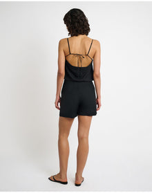 Women | Air Linen Boyfriend Short | Black