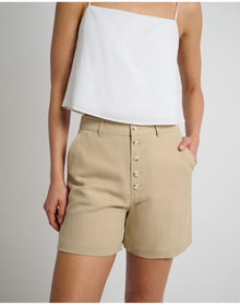 Women | Air Linen Boyfriend Short | Jute