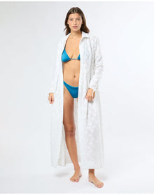 Women | Air Linen Maxi Shirtdress | White