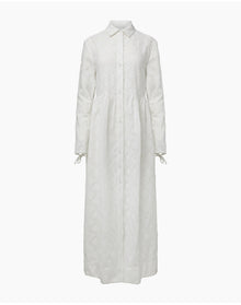 Women | Air Linen Maxi Shirtdress | White