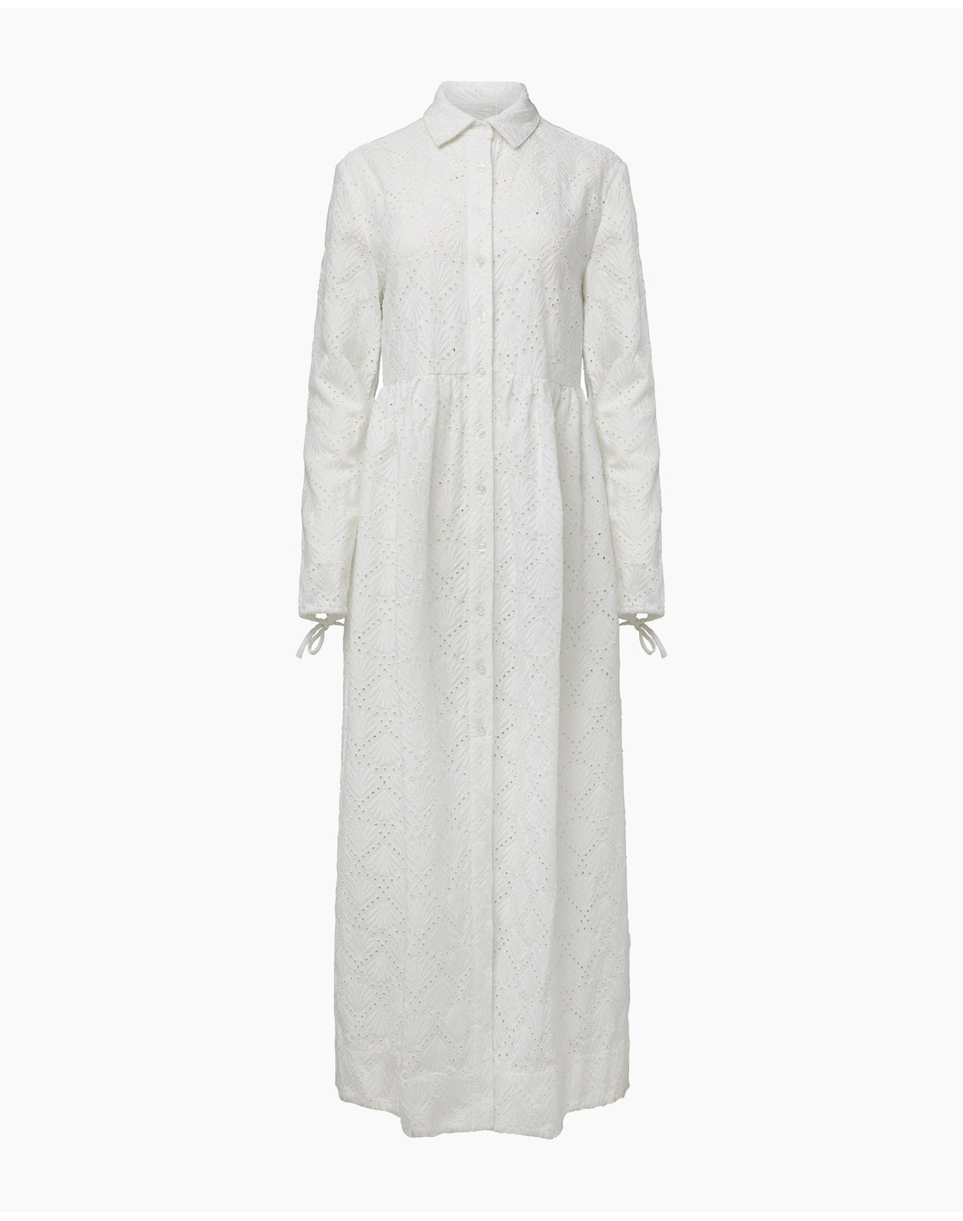 Women | Air Linen Maxi Shirtdress | White