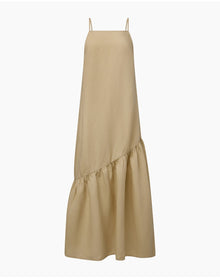 Women | Air Linen Square Neck Maxi Dress | Jute