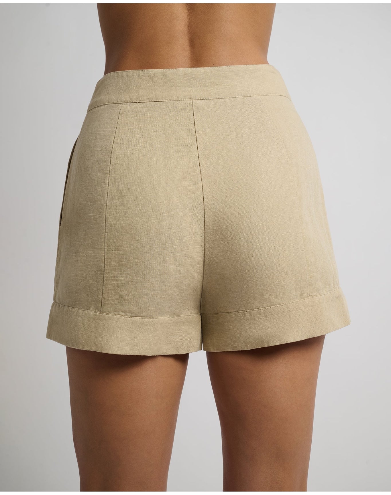 Women | Air Linen Trouser Short | Jute