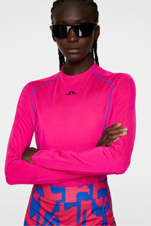 Women | Allien Long Sleeve Top | Pink Peacock
