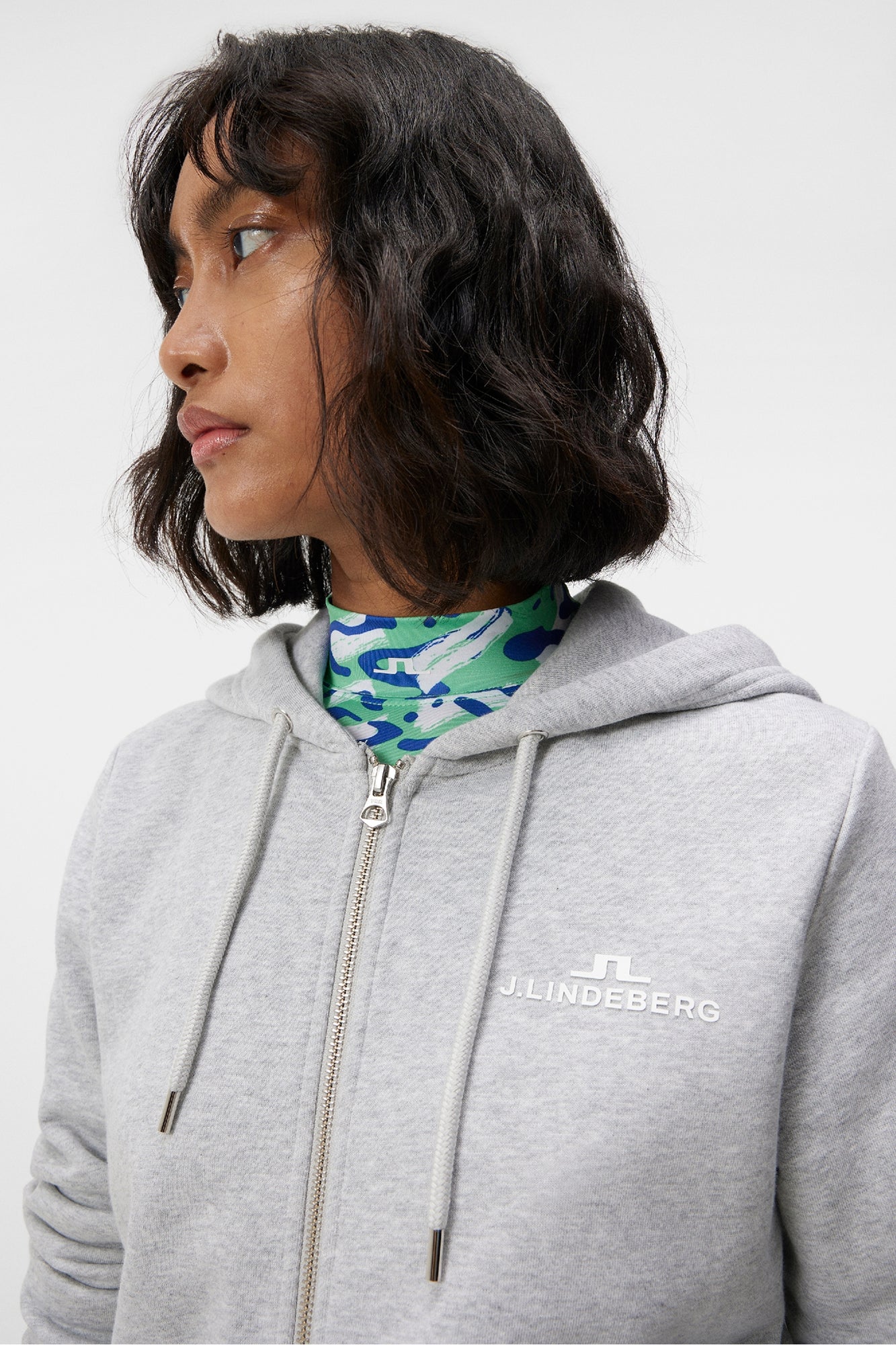 Women | Alpha Zip Hood | Light Grey Melange