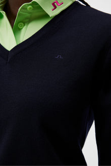 Women | Amaya Knitted Sweater | JL Navy (V3)