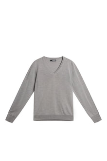 Women | Amaya Knitted Sweater | Light Grey Melange